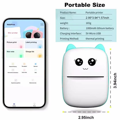 Wireless Portable Photo Printer